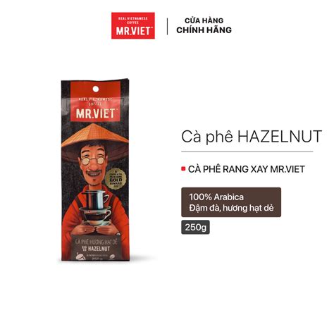 250g Cà phê Hazelnut hương hạt dẻ vị đậm đà MR VIET Coffee