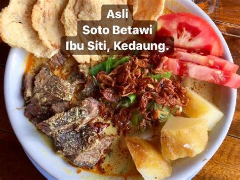 Daftar Harga Menu Delivery Soto Betawi Dan Sop Iga Sapi Ibu Siti