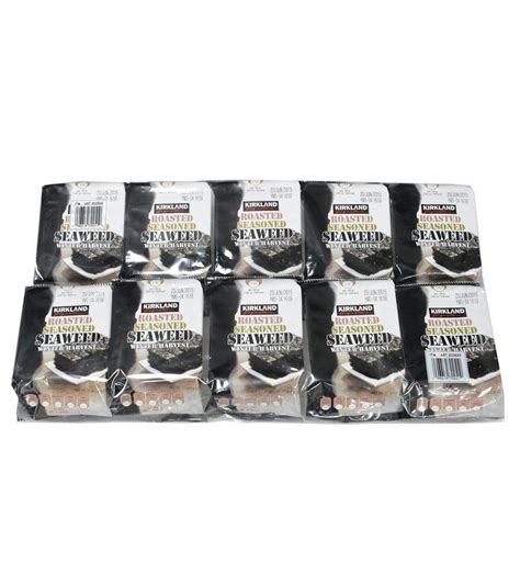 Kirkland Signature Roasted Seasoned Seaweed Winter Harvest 17gm 10 In One