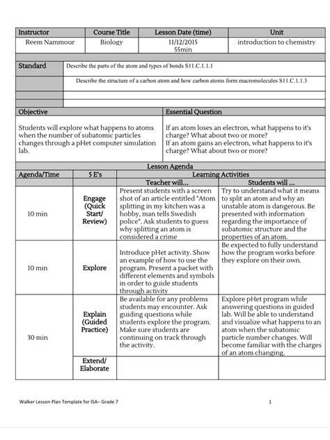 Grade 8 Lesson Plans