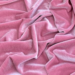 Dusty Pink Stretch Velvet Dusty Rose Spandex Velvet Pink Velvet By