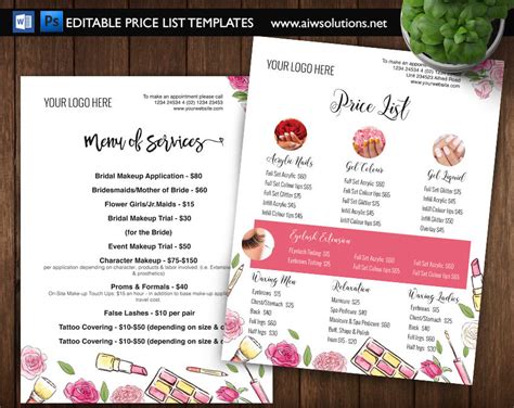 Price Menu - 13+ Examples