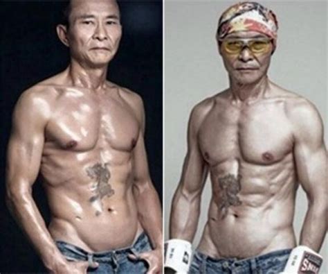 Fotogaleria aos 61 anos vovô chinês faz sucesso corpo sarado e dá