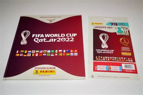 Panini World Cup Qatar Hardcover Album Update Set Stickers