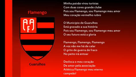 Hino Da Associa O Atl Tica Flamengo Guarulhos Sp Arquivos De