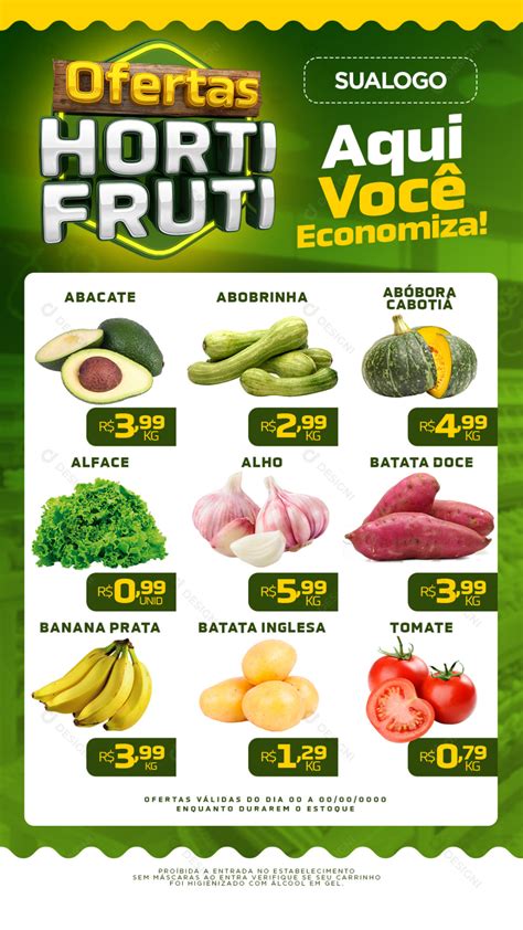 Mini Encarte Digital Ofertas Hortifruti Aqui Você Economiza Social