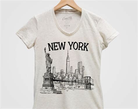 New York Tshirt Mens Crew Neck Nyc Shirt State Shirt Etsy