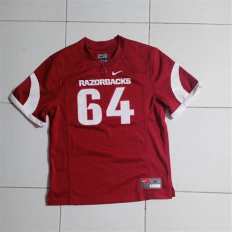 Jual Jersey Nike Footbacl Ncaa Arkansas Razorback Original Shopee