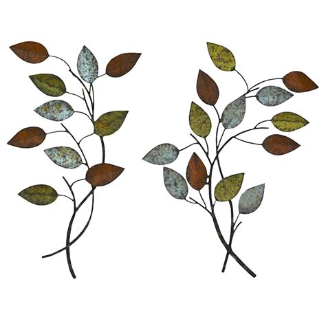 10x13 Leaves Metal Wall Decor