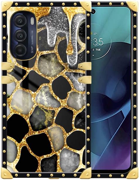 Daizag Case Compatible With Moto G Stylus 4g 2022gold Silver Leopard Marble G