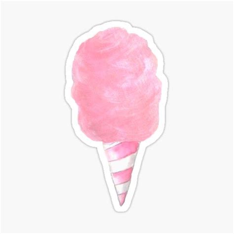 Cotton Candy Sticker By Bellabellavibe Redbubble