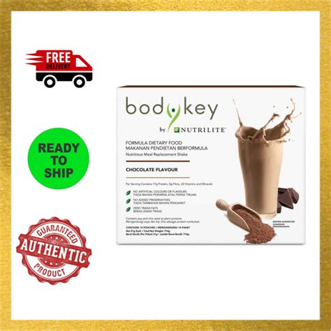 Amway Bodykey By Nutrilite Meal Replacement Shake Chocolate Lazada