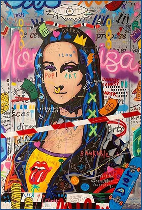 Pop Art Metal Sign Punk Mona Lisa Rolling Stones Etsy