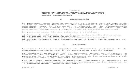 Norma Técnica Ambiental Ecuatoriana Suelo Web view 2018 04 04La