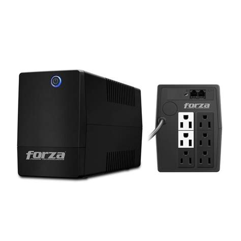 Forza Ups 500va 250w Battery Backup Surge Protector Uninterruptible Power Supply 6 Outlets