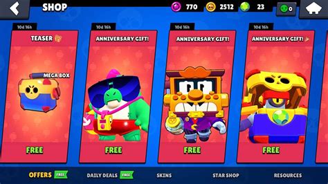 All Anniversary Ts Box Opening In Brawl Stars Youtube