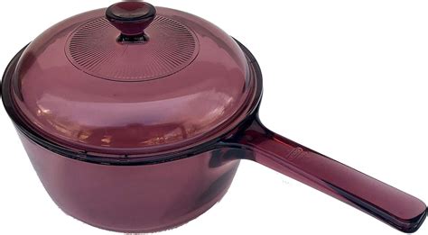 Amazon Corning Vision Visions Cranberry L Saucepan With Lid