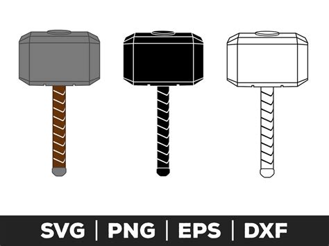 Thor Hammer Svg Thor Hammer Png Thor Hammer Eps Thor Hammer Cut