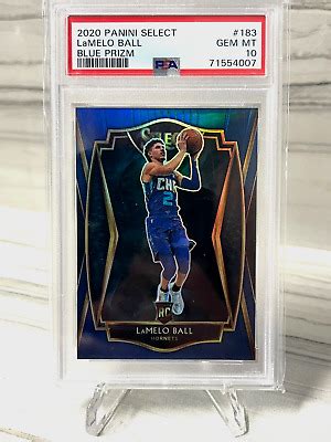 Panini Select Lamelo Ball Rookie Rc Premier Blue Prizm Psa