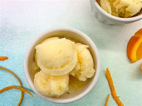 Homemade Orange Sherbet Grain Free Table