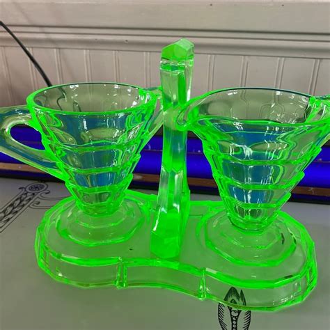 Green Indiana Glass Etsy