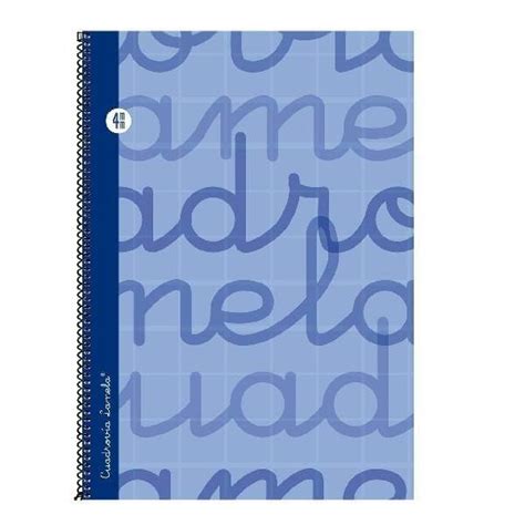 Cuaderno Folio Lamela Cuadricula Mm Hojas Espiral Y Tapa Extrad