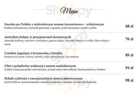 Restauracja Pod Gigantami Men Warszawa Main Menu Sluurpy