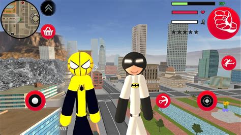 Mafia Spiderman Stickman Rope Hero Gangster City 2 Android Gameplay