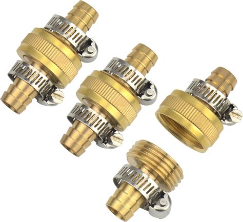 Amazon 3Sets Brass 1 2 Garden Heavy Duty Hose Mender Repair End