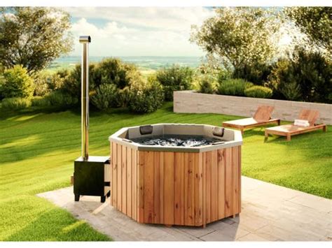 Finntherm Badefass Kopenhagen Aus Thermoholz Whirlpool Hot Tub X