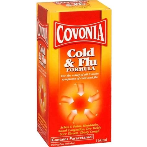 Covonia Cold Flu Formula Sugar Free 160ml