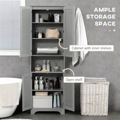 Tall Narrow Bathroom Storage Cabinet With Doors And Shelf Bed Bath And Beyond 40509004