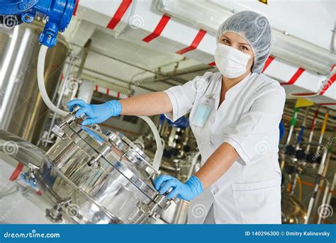 Pharmaceutical Industry Factory Worker Stock Photo Image Of