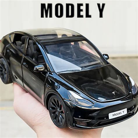 Diecast Model 1 24 Energy Tesla MODEL Y Mini Alloy Car Diecasts ...