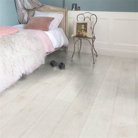 Quick Step Classic Bleached White Teak Clm1290 Hydroseal Laminate Flooring