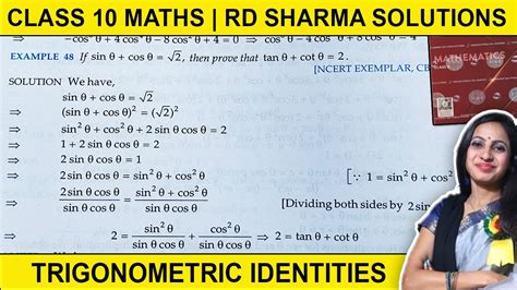 If Sin Theta Cos Theta Root 2 Then Prove That Tan Theta Cot