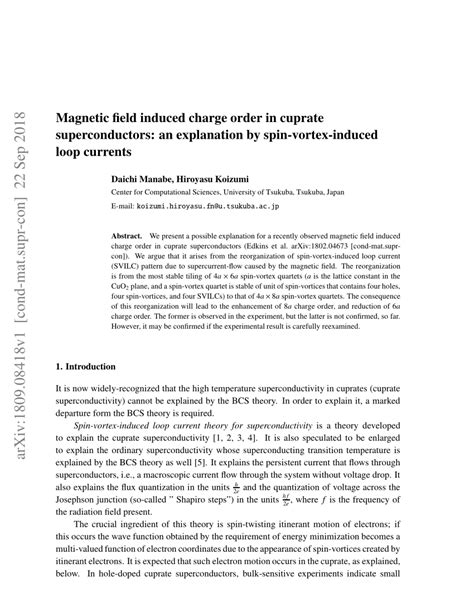 Pdf Magnetic Field Induced Charge Order In Cuprate Superconductors