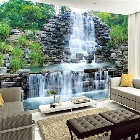 Rock Wall Waterfall Wallpaper Mural Custom Sizes Available Maughons