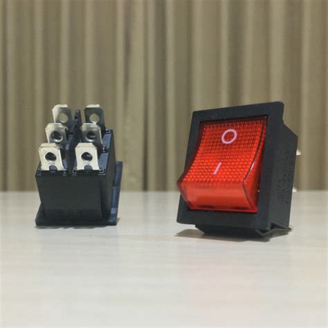 Jual Switch Rocker Saklar On Off Pin Kotak A V A V Led