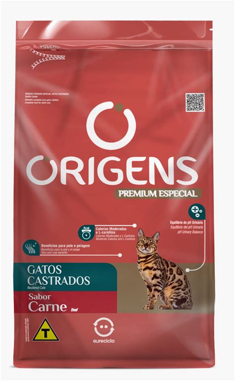 Ração origens gato adulto premium especial castrados 1KG Nori Pet