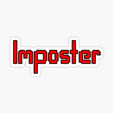 Among Us Imposter Sticker For Sale By T Shirt Designs Redbubble