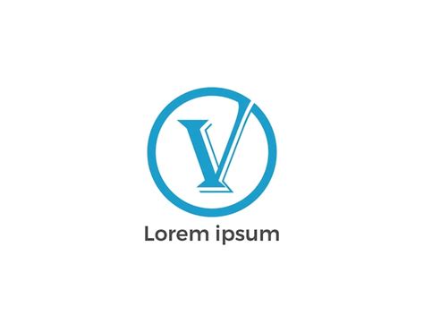 Vektor V Buchstaben Logo Und Symbol Vektorvorlage Premium Vektor