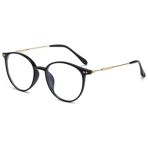 Koosufa Stylish Round Reading Glasses Blue Light Blocking 2 50 Women Men Eyeglasses Readers