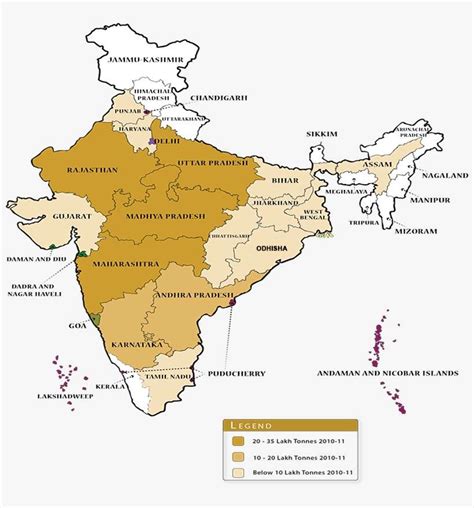 Pulses Cultivation In India Map Sugarcane Producing States In India