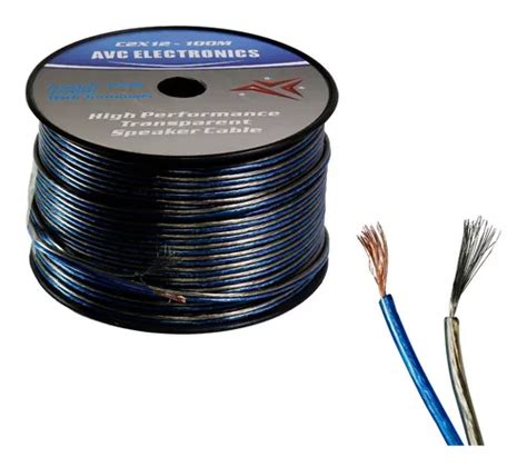 Cable Cristal Oxigenado Avc C2x12 Azul Gris 100 Mts Cuotas sin interés