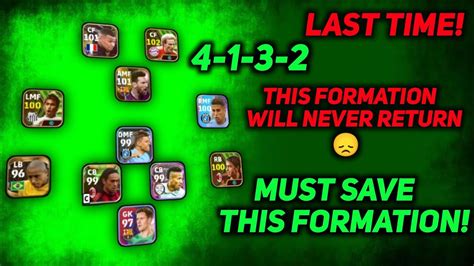 How To Get Formation In Efootball Formation In Pes