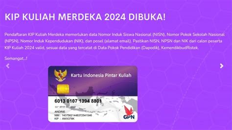 Pendaftaran Kip Kuliah Untuk Snbt 2024 Campuspedia News