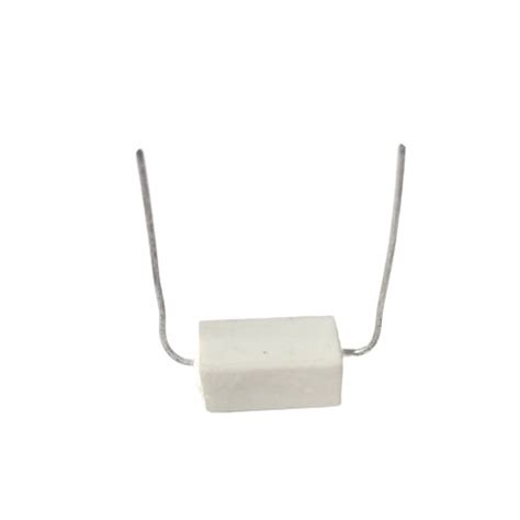 E W Axial Lead Ceramic Encased White Wire Wound Resistors