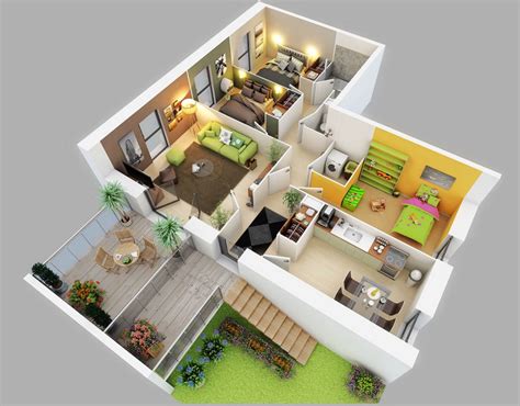 3 Bedroom Flat Floor Plan Design Floor Roma