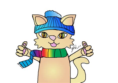 Cat Thumbs Up Sticker by Gege16 on DeviantArt